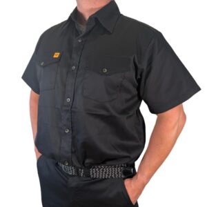 Chemise Manches Courtes Coton Upcyclé Homme Éthique Blanc Noyoco
