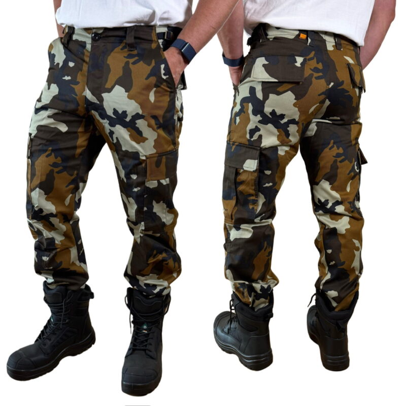 Pantalon camouflage cargo couleur variée – Image 6