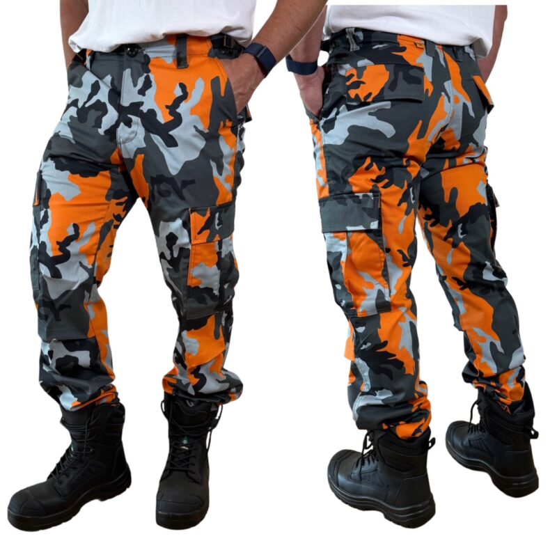 Pantalon camouflage cargo couleur variée – Image 10