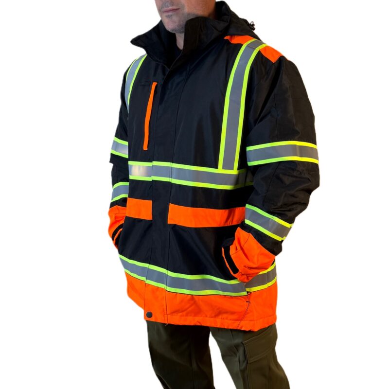 Parka matelassé haute visibilité