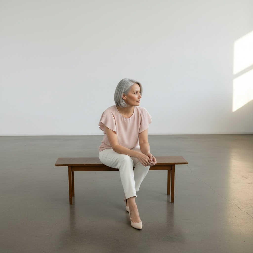 Blouse en crêpe avec manches à volant